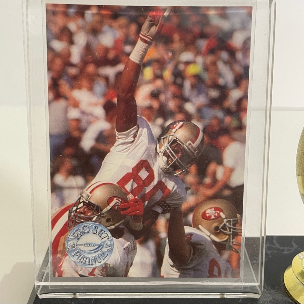 Jerry Rice 1991 Pro Set Platinum Card Display - Picture 2 of 8